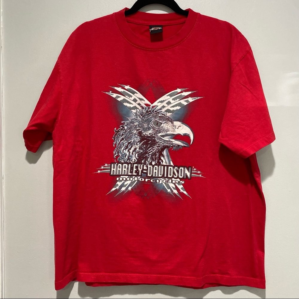 Vintage 2004 Harley Davidson of St. Croix US Virgin Islands Vintage Tee Red XL